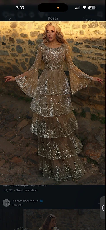 catwalk dress makfoul 100%