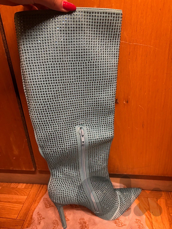 RHINSTONE HIGH HEEL BOOT