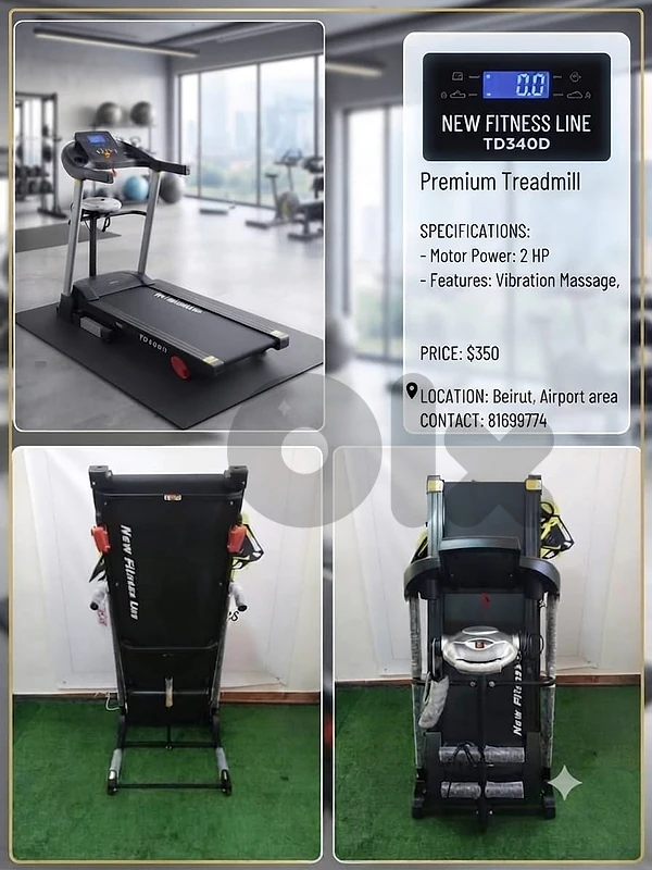 treadmill sports  2,hp motor, vibration message,