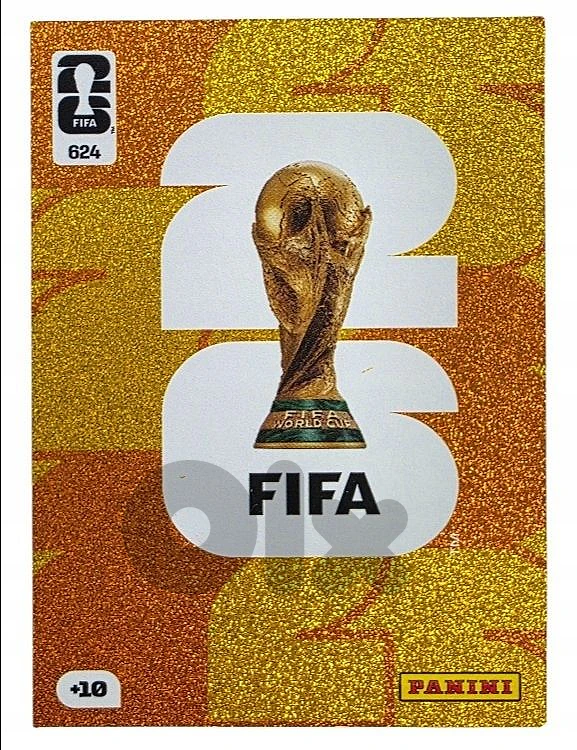 FIFA WORLD CUP 2026 RARE OFFICIAL EMBLEM TROPHY 624 GOLD Sports Card