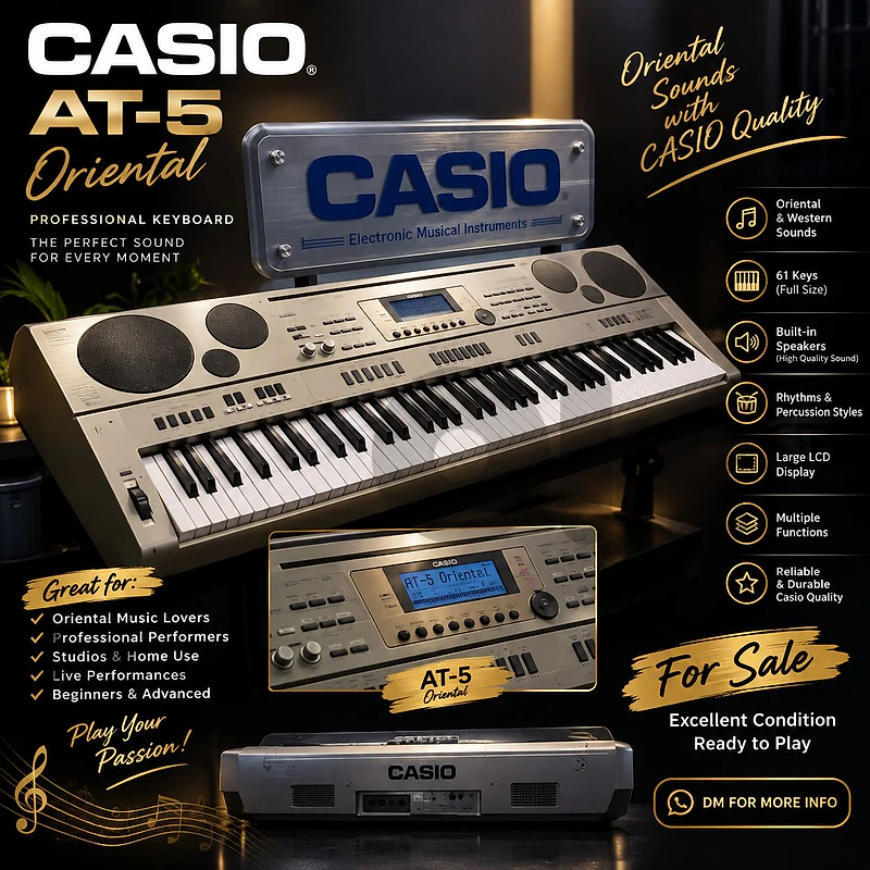 CASIO AT-5 Oriental Keyboard  | Organ | Piano