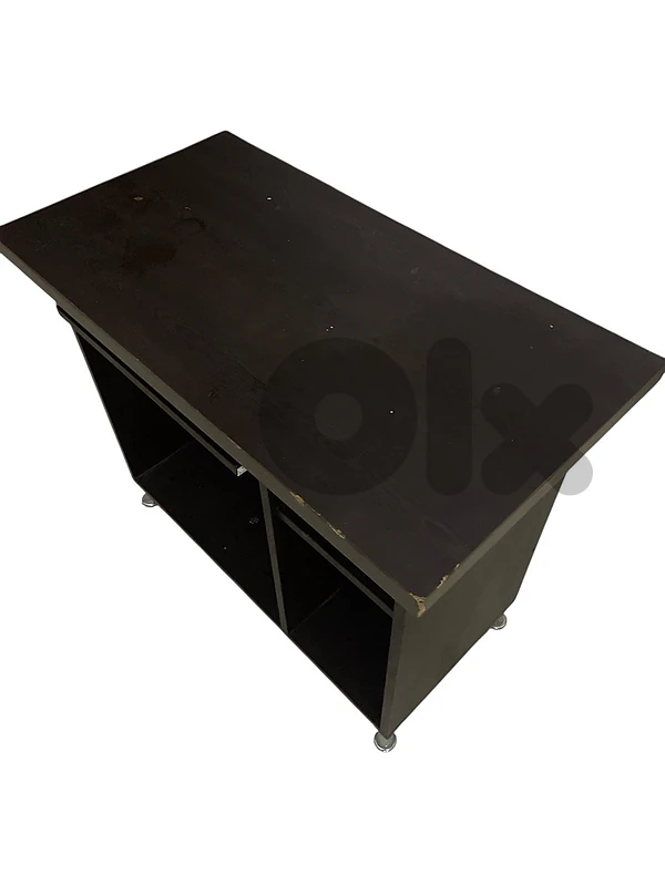 wooden desktop table طاولة خشب كمبيوتر