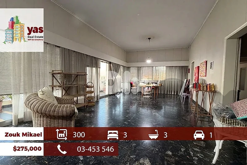 Zouk Mikael 300m2 | Generous dimensions | Quiet Street | EH/RH