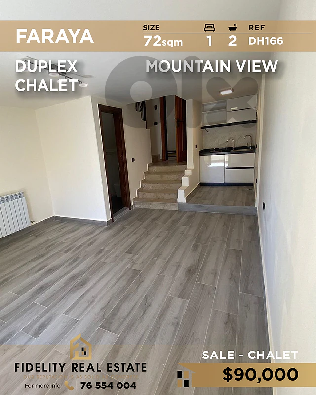 Chalet for sale in Faraya DH166 شاليه للبيع في فاريا