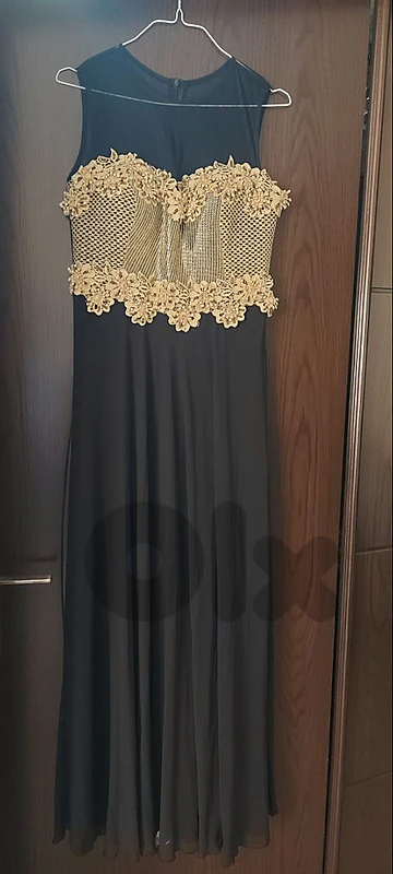 black and gold dress