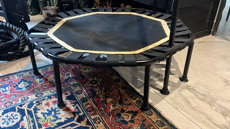 Fitness Rebounder Trampoline with Stability Handlebar