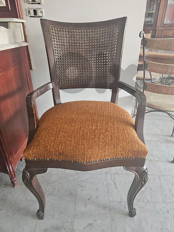2 fauteuils Chaises Bois et tissu