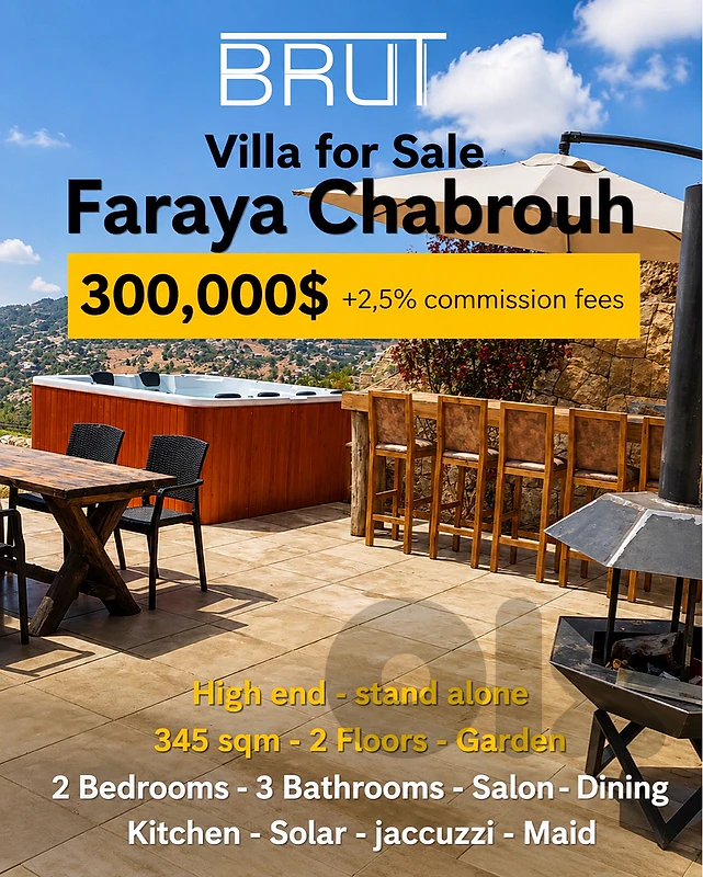 Amazing Stand alone villa for sale in Chabrouh Faraya -Fully Furnsihed