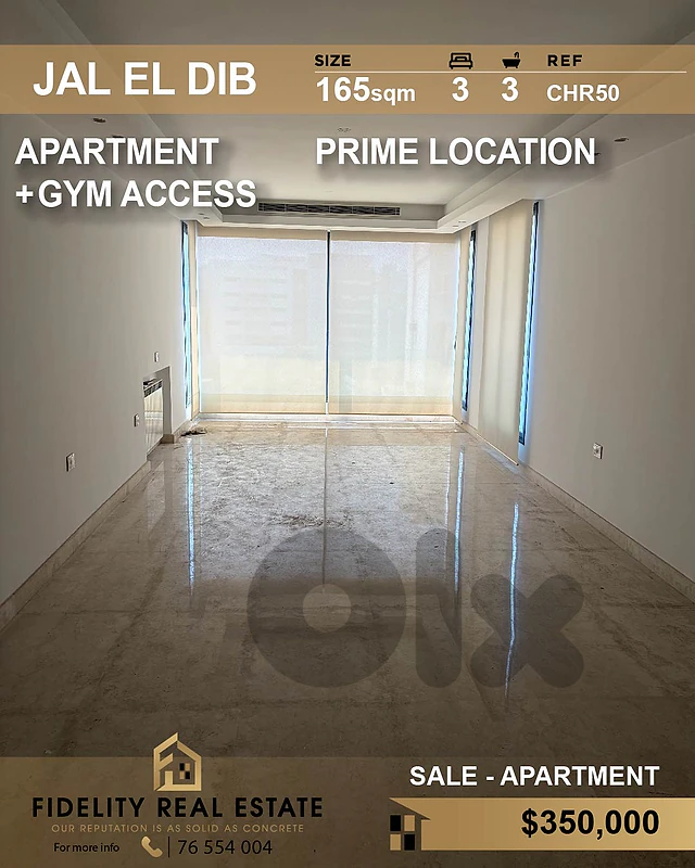 Apartment for sale in Jal El Dib CHR50 شقة للبيع في جل الديب