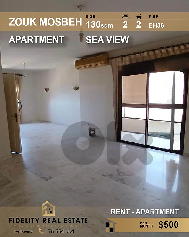Apartment for rent in Zouk Mosbeh EH36 شقة للإيجار في زوق مصبح