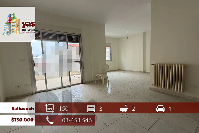 Ballouneh 150m2 | Prime Location | Calm Area | Well Maintained | EL