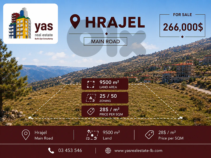Hrajel 9500m2 Land | Perfect Opportunity | 25 / 50 | View | HN | Hrajel 9500m2 Land | Perfect Opportunity | 25 / 50 | View | HN |