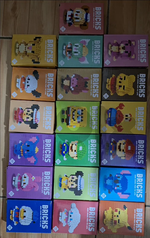 lego mini characters and houses