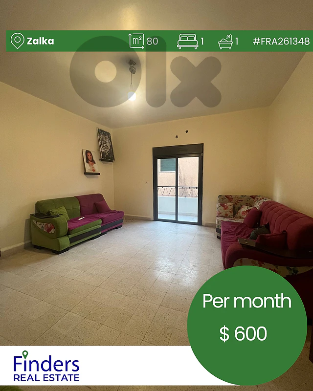 Apartment for rent in Zalka! شقة للإيجار في الزلقا!