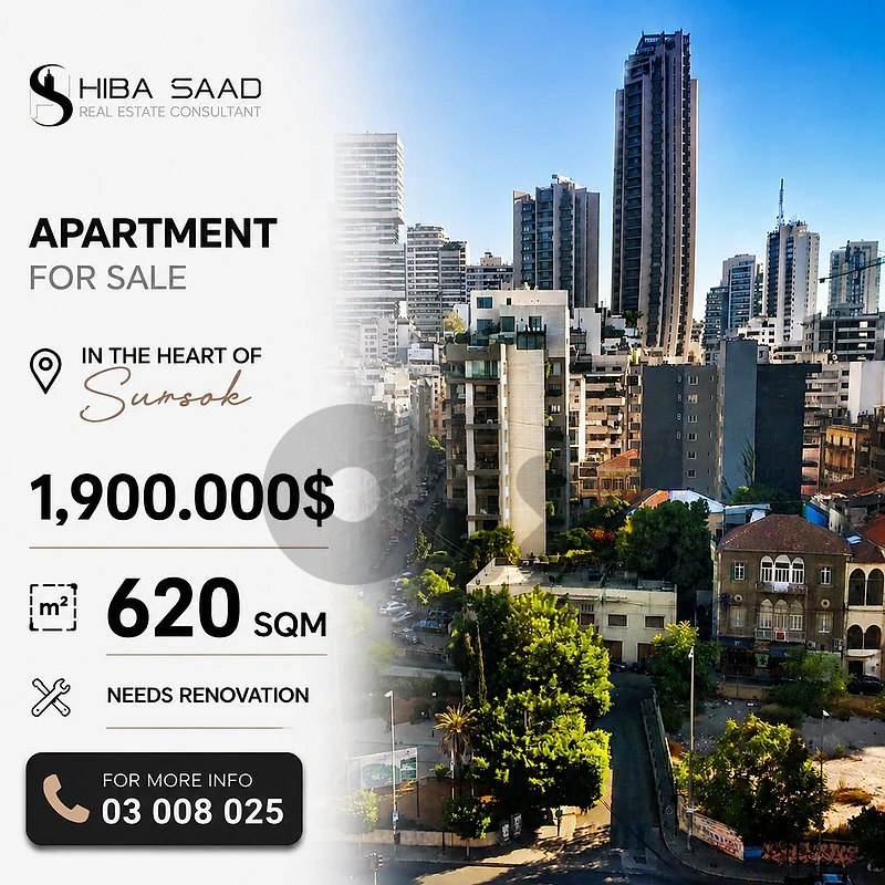 Apartment for Sale in Achrafieh شقة للبيع في الاشرفية Apartment for Sale in Achrafieh شقة للبيع في الاشرفية