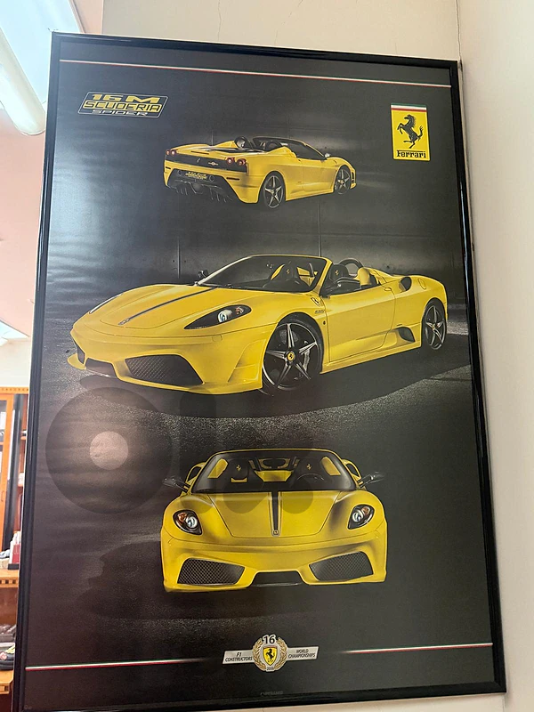 Ferrari 16M Scuderia Spider Collector’s Framed Poster