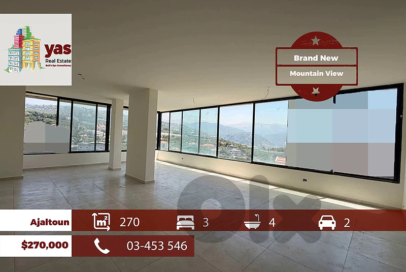 Ajaltoun 270m2 | Brand New | Impressive View | Prime Location | TYT