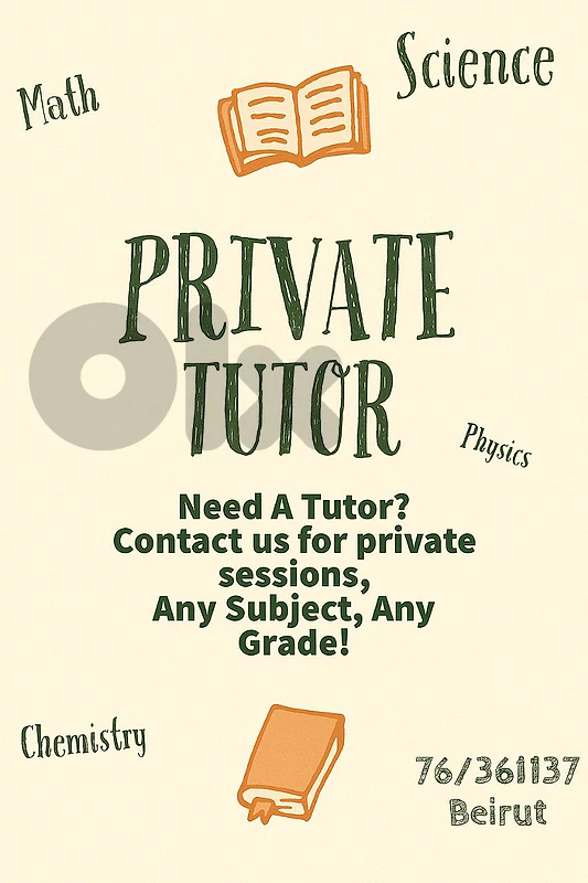 Private Teacher - Tutor - Private Lessons -Agenda