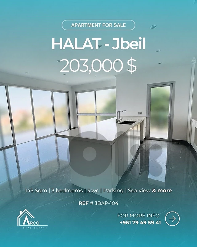 Apartment For Sale In Halat Prime Location Open Sea view ( JbAp104)