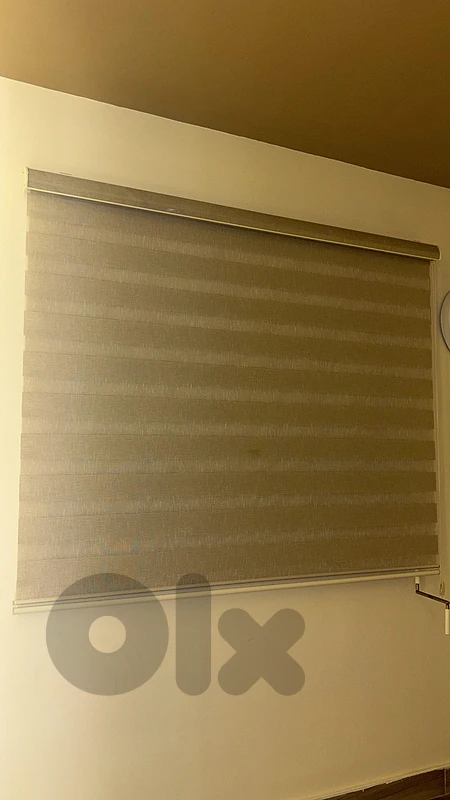 Wide Neutral Beige Zebra Roller Blind