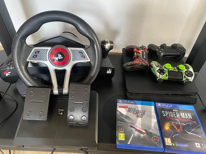 PS4 console and accessories