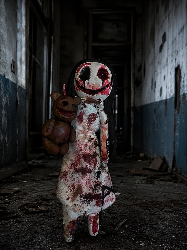 selling scary handmade horror doll