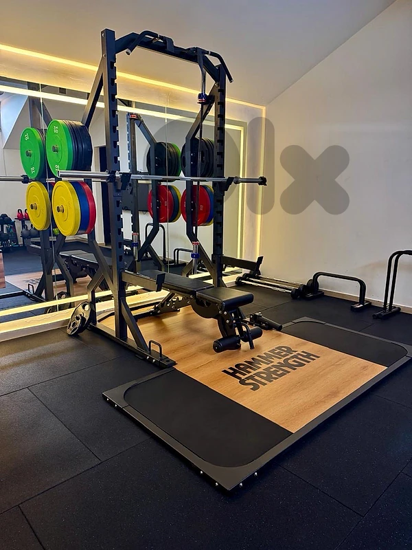 Imported Power Rack With Hammer Strength  Platform