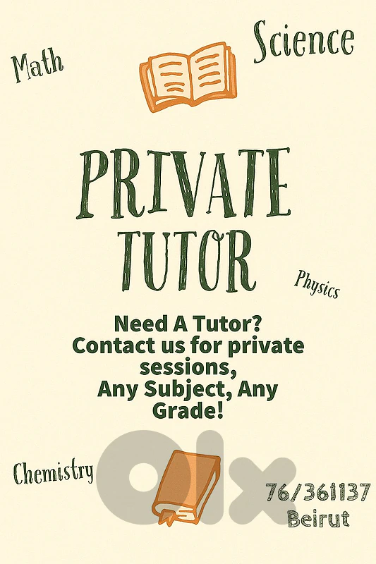 Private Teacher - Tutor - Private Lessons -Agenda