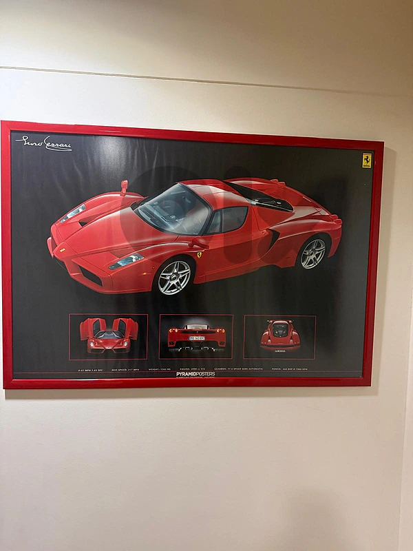 Ferrari Enzo Multi-Panel "Pyramid Posters" Edition Framed Print
