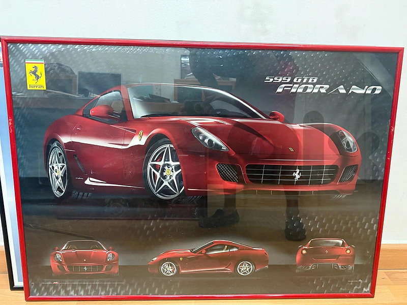 Ferrari 599 GTB Fiorano Multi-Angle Promotional Framed Poster