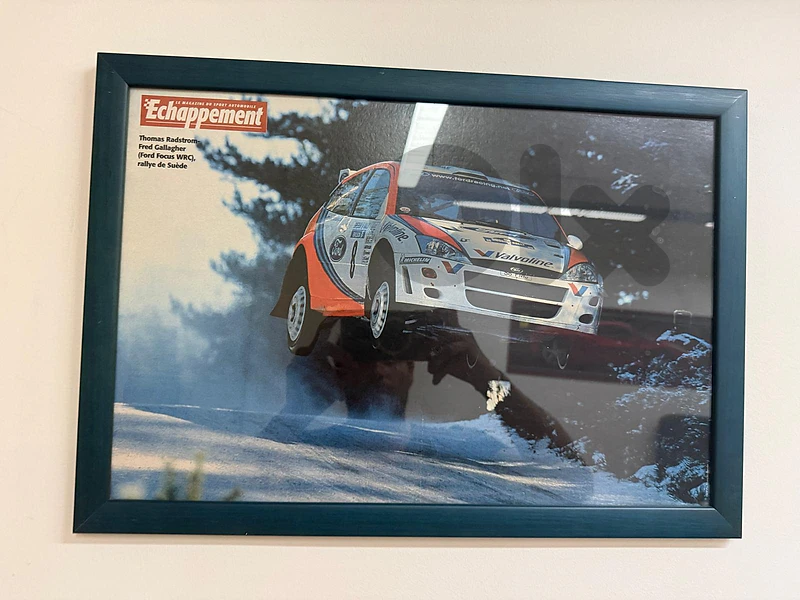Thomas Rådström Ford Focus WRC "Échappement" Rally Framed Print