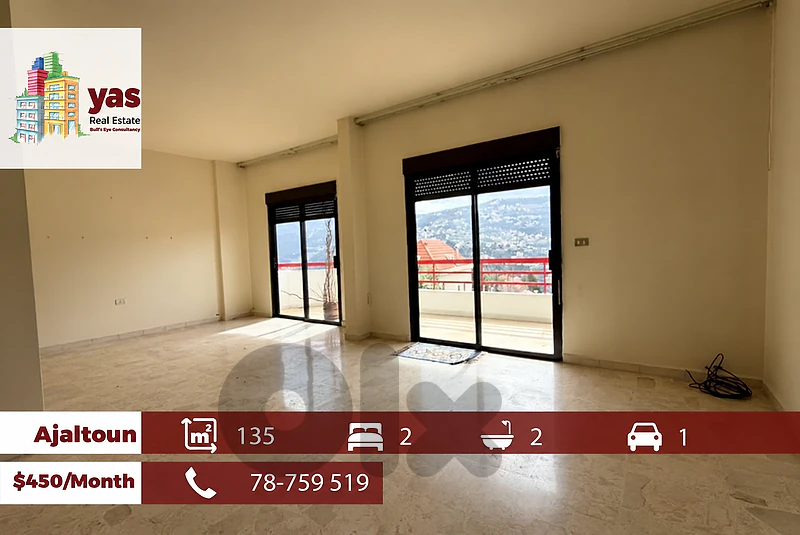 Ajaltoun 135m2 | Rent | Well Maintained | Mountain View | Catch | EL