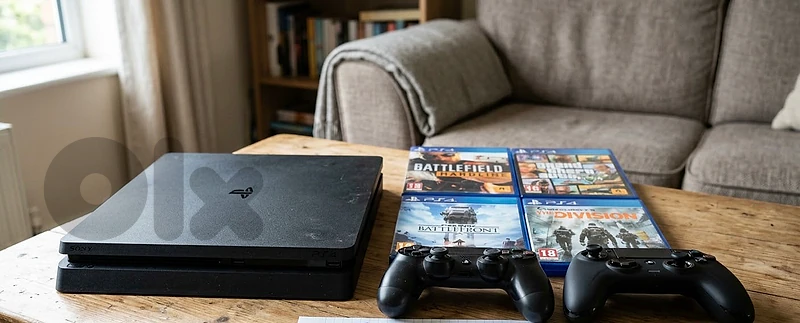 PS4 Console Bundle – 2 Controllers & 4 Games
