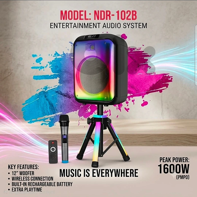 bluetooth speaker 12inch NDR-102A