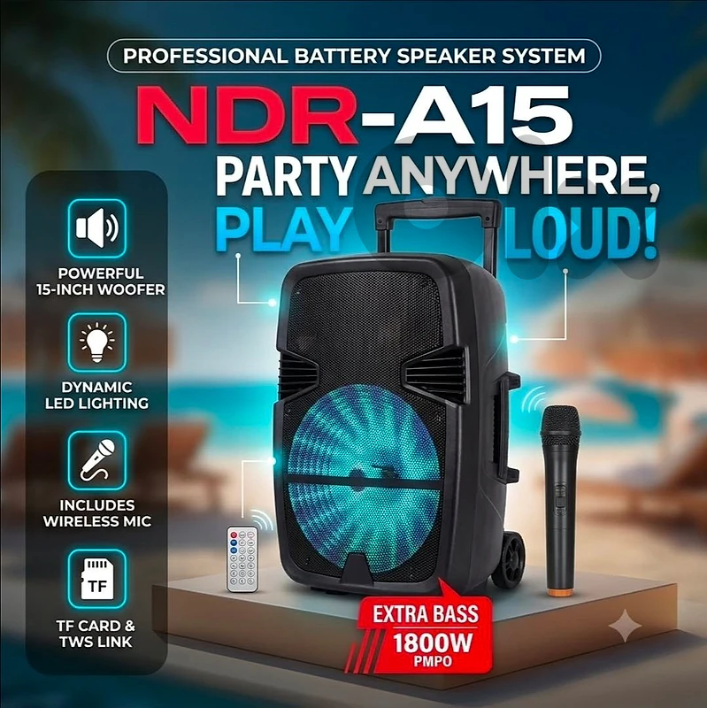 bluetooth speaker 15inch