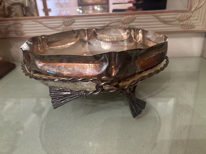 silver plated bowl