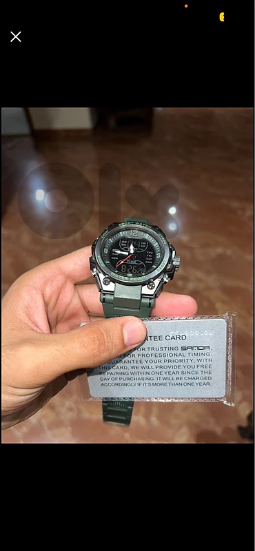⌚ Sanda Digital Watch — Olive Green Edition