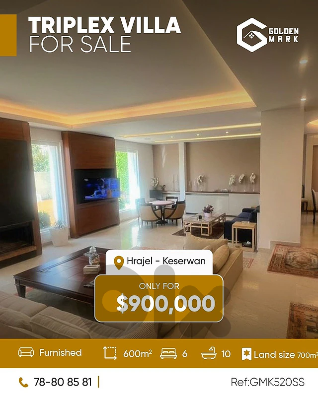 GMK520SS  - Villa For Sale In Hrajel- فيلا للبيع حراجل