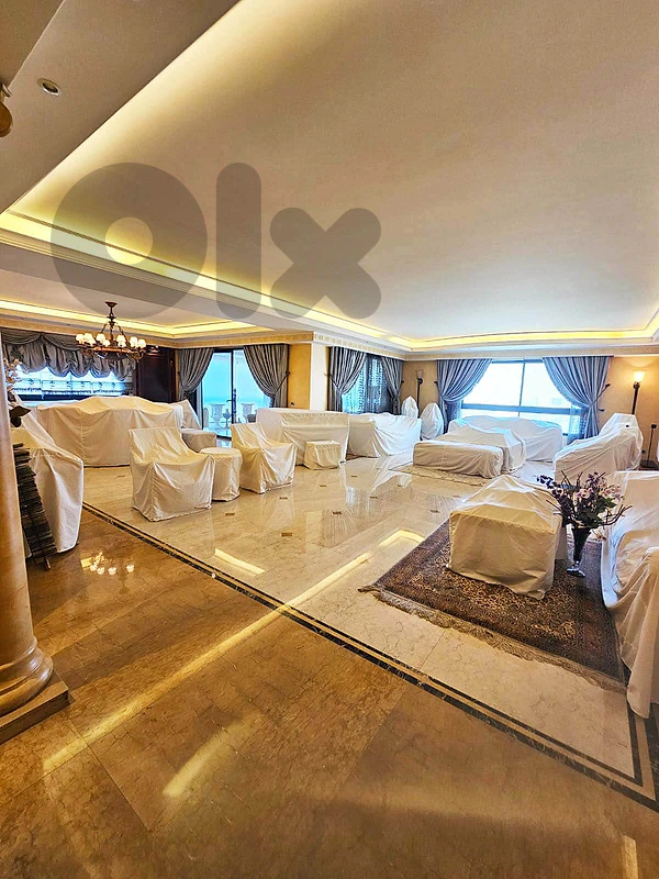 Furnished apartment with city & panoramic view in Hazmieh for sale