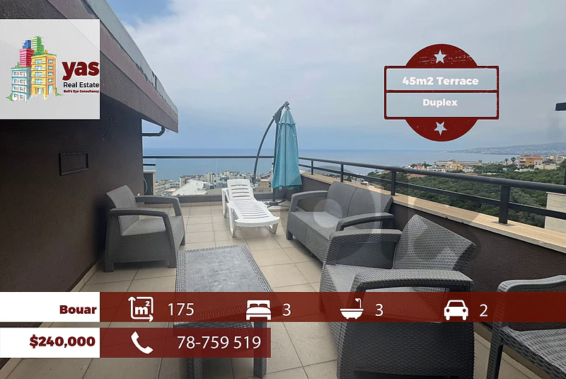 Bouar 175m2 | 45m2 Terrace | Furnished Duplex | Gated Community | HS Bouar 175m2 | 45m2 Terrace | Furnished Duplex | Gated Community | HS