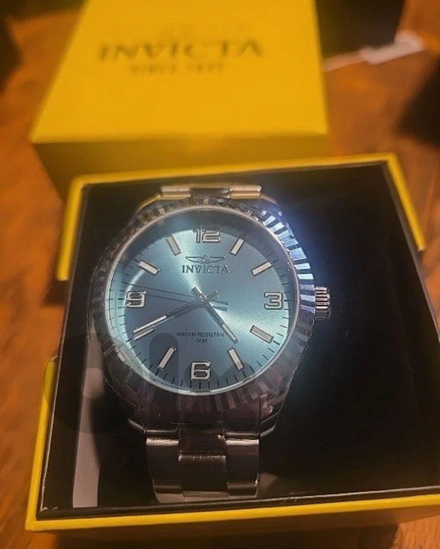 Invicta Men's Watch Specialty Quartz Blue Dial Silver Bracelet 48904