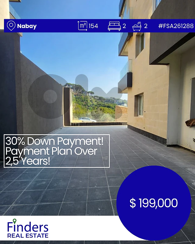 Apartment for sale in Nabay! شقة للبيع في نابيه!