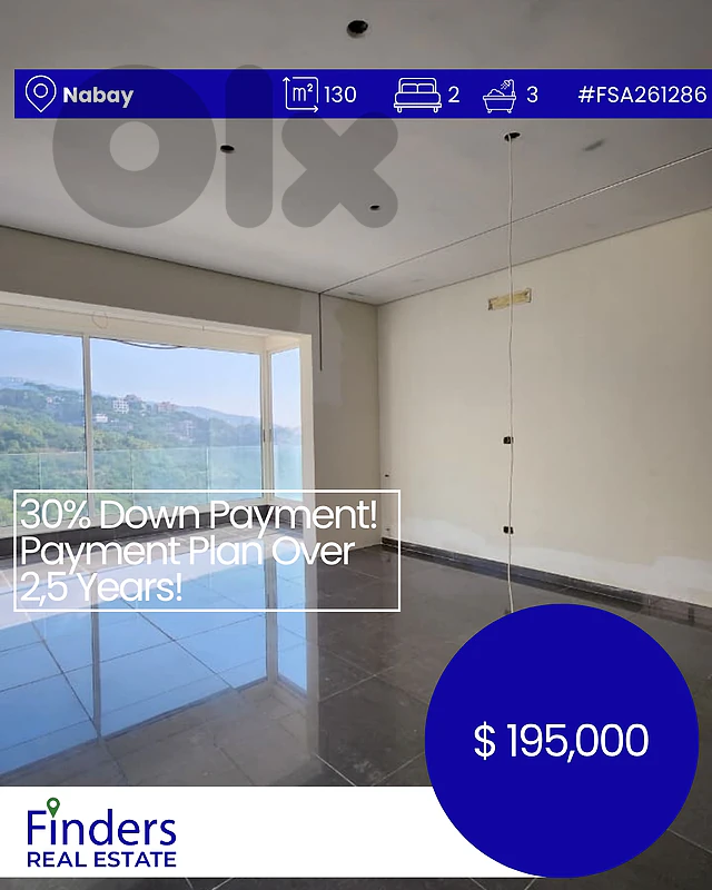 Apartment for sale in Nabay! شقة للبيع في نابيه!