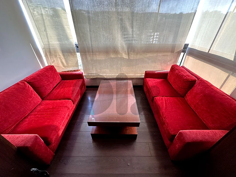 Twin Sofas (Red)