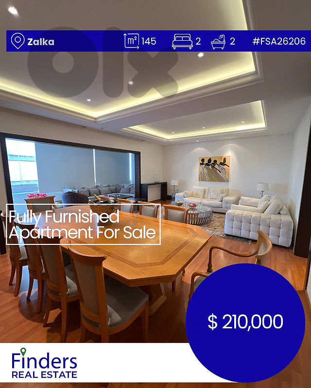 Apartment for sale in Zalka! شقة للبيع في الزلقا!