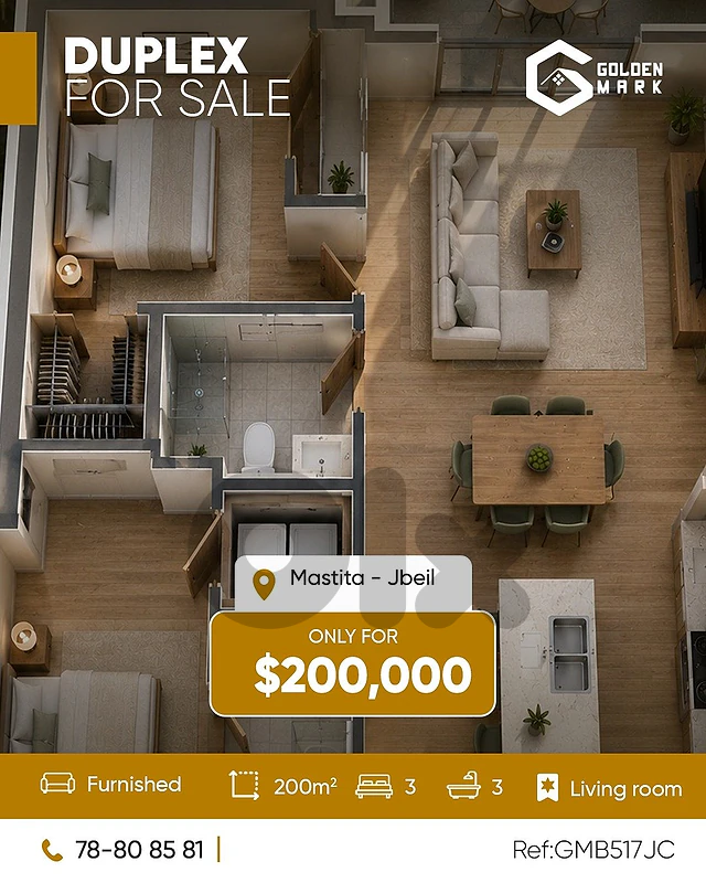 GMB517JC- Duplex For Sale In Mastita - شقة دوبلكس للبيع في مستيتا GMB517JC- Duplex For Sale In Mastita - شقة دوبلكس للبيع في مستيتا