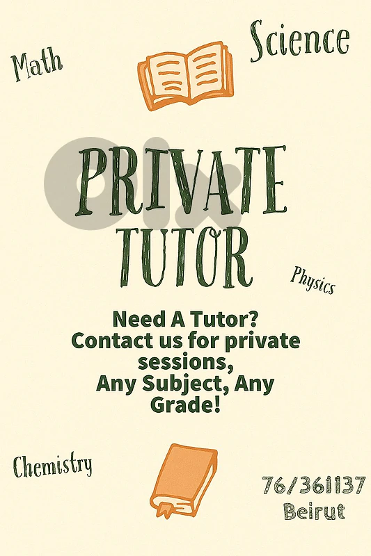 Leçons Particulières / Private Tutor (in person or online)