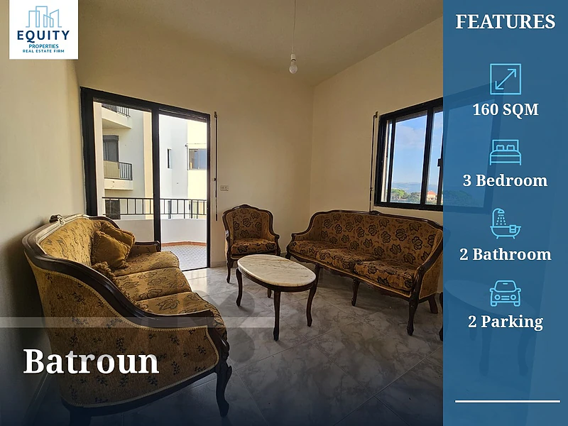160 SQM Apartment For Rent In Batroun #CT25198