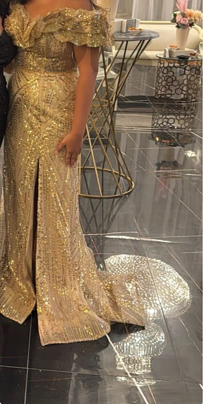 Gold dress