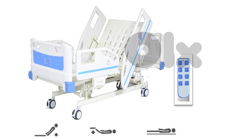 Electric 3 Function Hospital Bed, with Matress